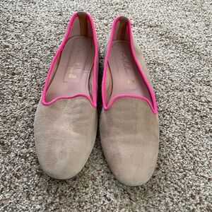 Pretty Ballerinas Made In Spain Pink And Tan Faye Loafers